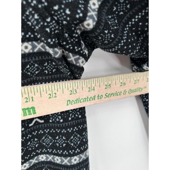 Jachs Cabin Womens Size XXL 2XL Fleece Pullover Sweater Black Fair Isle Cozy - Picture 3 of 6